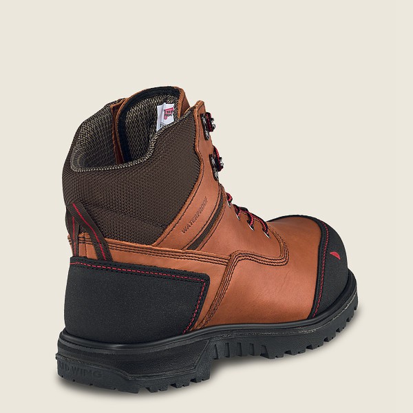 Botas de Seguridad Red Wing Hombre Marrom/Negros - Brnr Xp - 6-Inch Waterproof Toe - 286-MCPBNS